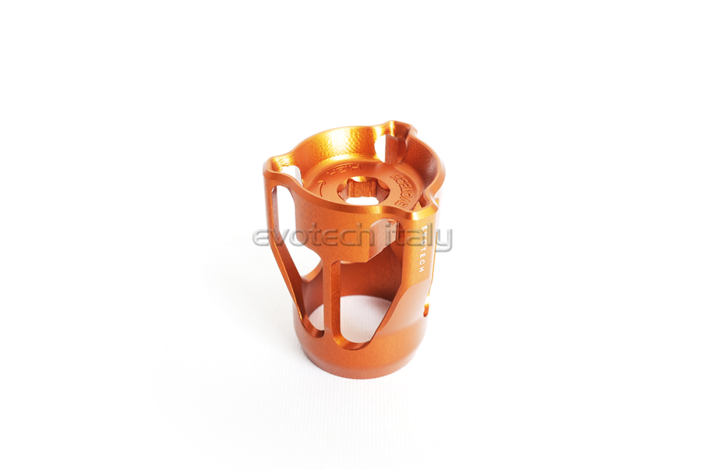 Shock absorber adjustment wheel Ktm Superduke 1290 R from 2020 - Orange - Evotech S.R.L.